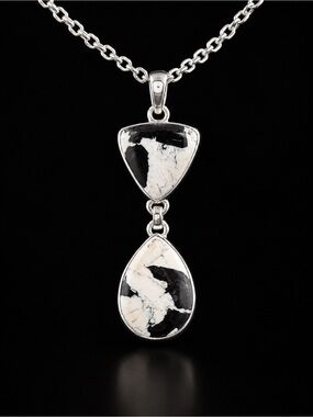 White Buffalo 925 silver pendant